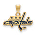 Sterling Silver Gold-plated NHL Washington Capitals Small Enameled Pendant