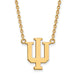 14ky Indiana University Large Pendant w/Necklace