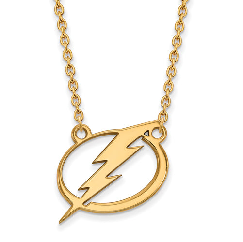 SS w/GP NHL Tampa Bay Lightning Lg Pend w/Necklace