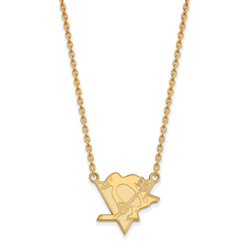 SS w/GP NHL Pittsburgh Penguins Large Pend w/Necklace