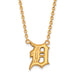 14ky MLB  Detroit Tigers Large Pendant w/Necklace