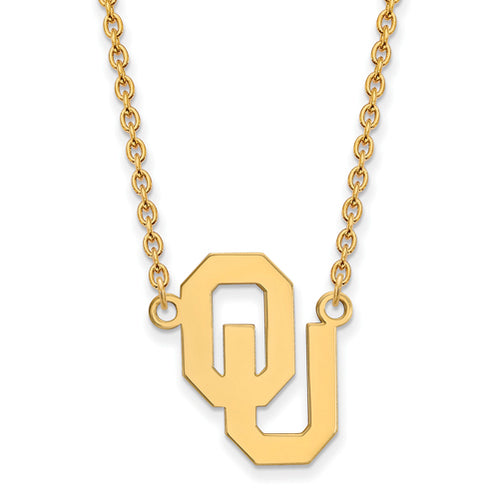 SS w/GP Oklahoma Large Pendant w/Necklace