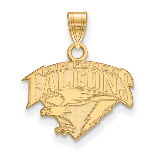 SS w/GP US Air Force Academy Small FALCONS Pendant