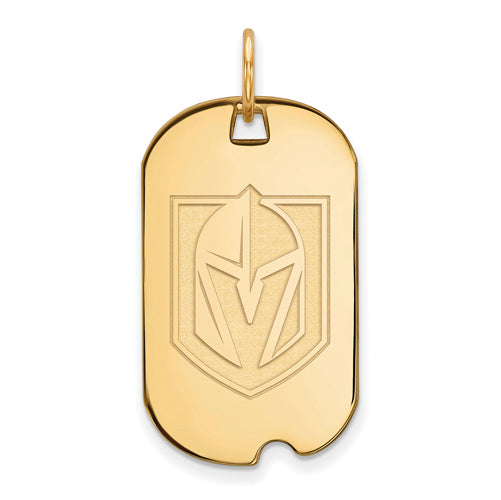 GP Sterling Silver Vegas Golden Knights Small Dog Tag