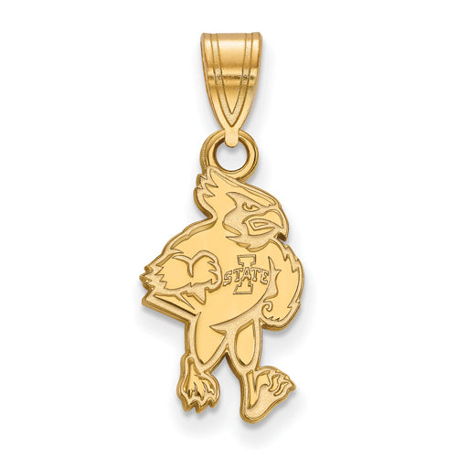 SS w/GP Iowa State University Medium Full  Cardinal Pendant