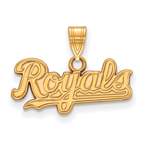 14ky MLB  Kansas City Royals Small "Royals" Pendant