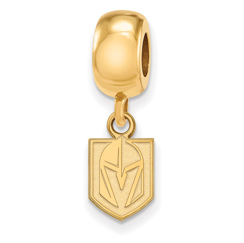 GP Sterling Silver LogoArt Vegas Golden Knights Bead Charm XS Dangle
