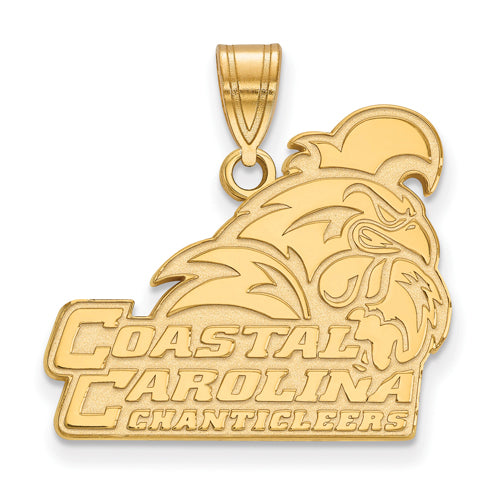 14ky Coastal Carolina University Large Logo Pendant