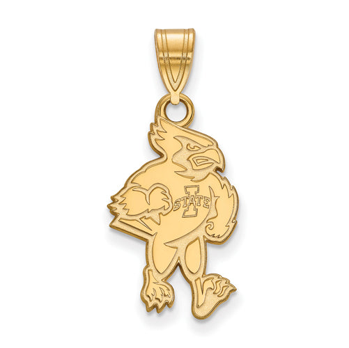 10ky Iowa State University Large Full Cardinal Pendant
