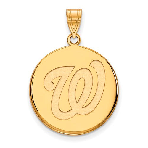 14ky MLB Washington Nationals Large Disc Pendant — Sports Jewelry Super  Store