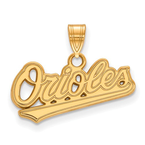 14ky MLB  Baltimore Orioles Small "Orioles" Pendant