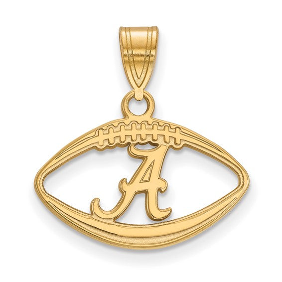 14ky LogoArt University of Alabama inside Football Pendant
