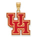 SS w/GP University of Houston Large Enamel Logo Pendant