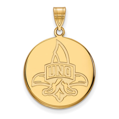 10ky University of New Orleans Large Disc Logo with UNO Pendant