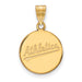 10k Gold MLB LogoArt Oakland Athletics Script Medium Disc Pendant