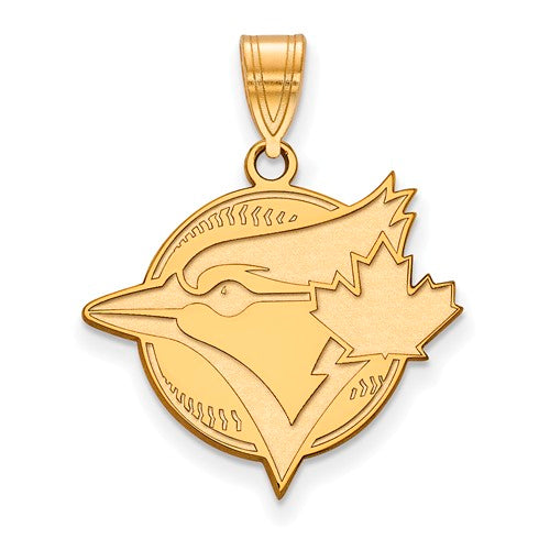 14ky MLB  Toronto Blue Jays Large Baseball Logo Pendant