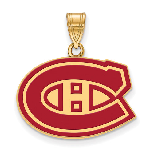 SS w/GP NHL Montreal Canadiens Medium Enl Pendant