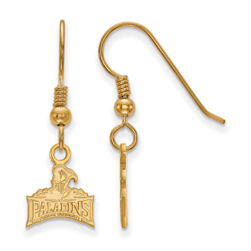 SS w/GP Paladins Logo Furman University XS Dangle Earrings
