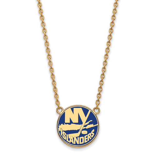 SS w/GP NHL New York Islanders Lg Enl Pend w/Necklace