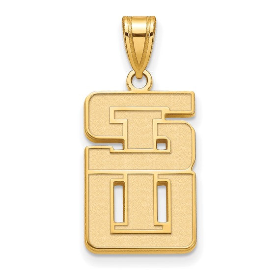 14ky Southern Illinois University Large Pendant