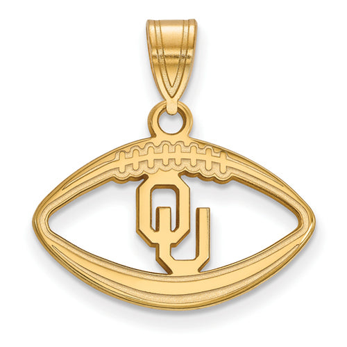 SS w/GP University of Oklahoma Pendant in Football