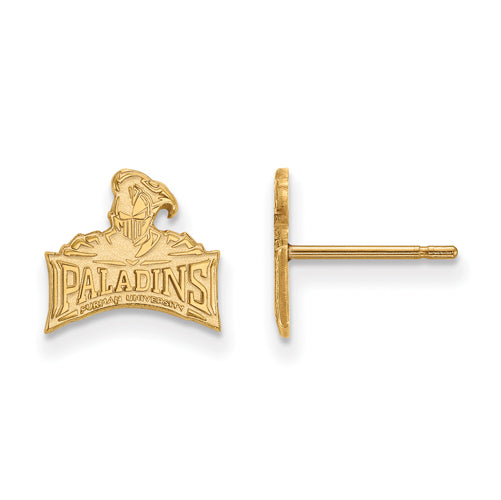 10ky Paladins Logo Furman University XS Post Earrings
