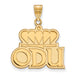 14ky Old Dominion University Large ODU Pendant