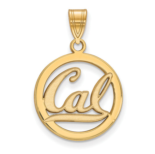 SS w/GP U of California Berkeley Medium Pendant in Cirxle