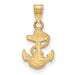 10ky Navy Anchor Small Pendant