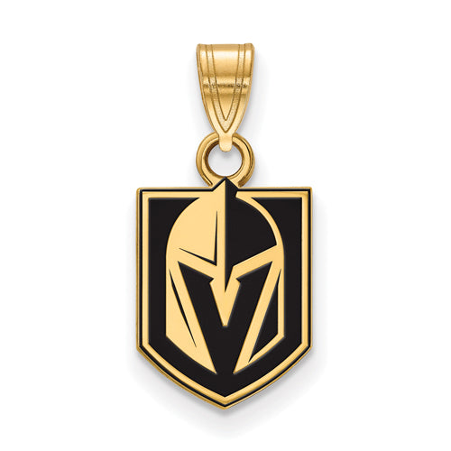 GP Sterling Silver Vegas Golden Knights Small Enamel Pendant