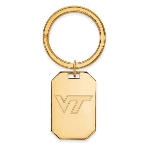 SS w/GP Virginia Tech VT Logo Key Chain