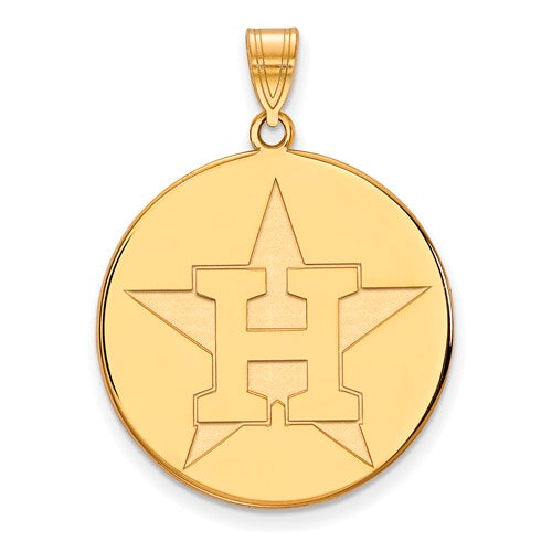 14ky MLB  Houston Astros XL Disc Alternate Logo Pendant