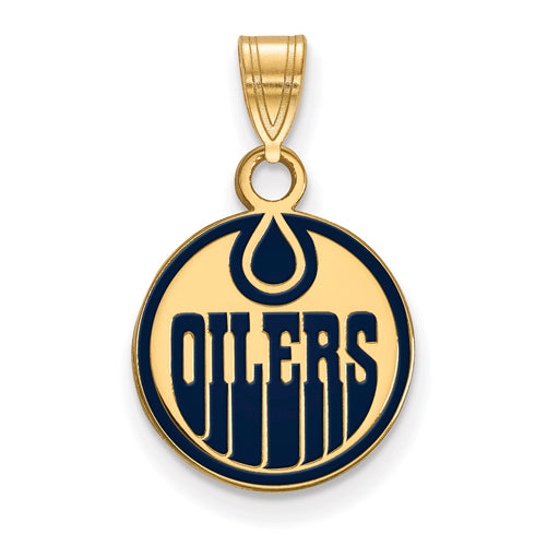 SS GP Edmonton Oilers Small Enamel Pendant