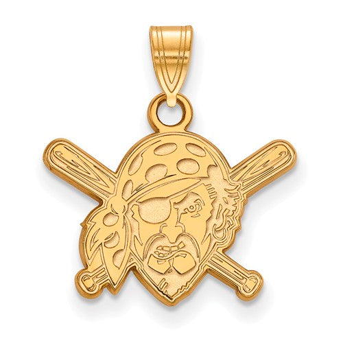 14ky MLB  Pittsburgh Pirates Small Pirate Logo Pendant