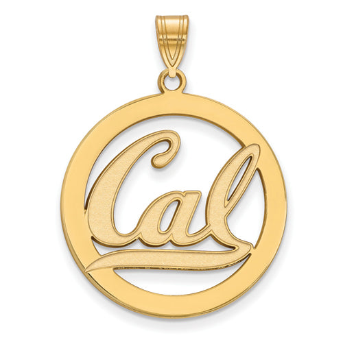 SS w/GP U of California Berkeley XL Pendant in Circle