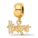 Sterling Silver Gold-plated LogoArt University of Nebraska Huskers Extra Small Dangle Bead Charm