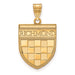 Gold Plated University of Richmond Large Shield Pendant