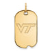 14ky Virginia Tech Small VT Logo Dog Tag