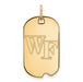 14ky Wake Forest University Small WF Dog Tag