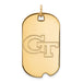 SS w/GP Georgia Institute of Technology Large Dog Tag