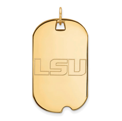 10ky Louisiana State University Large Dog Tag