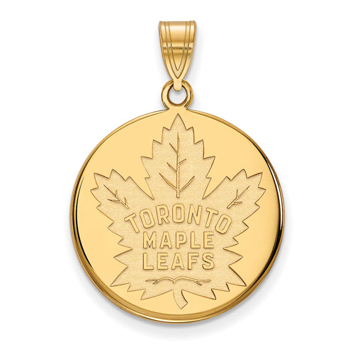 10ky NHL Toronto Maple Leafs Large Disc Pendant