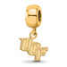 SS w/GP University of Central Florida U-C-F XS Dangle Bead Charm