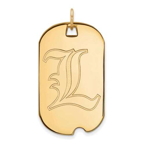 SS w/GP University of Louisville Large Dog Tag