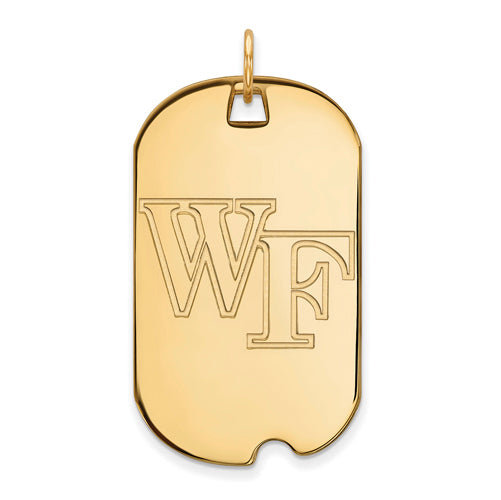 SS w/GP Wake Forest University Large WF Dog Tag