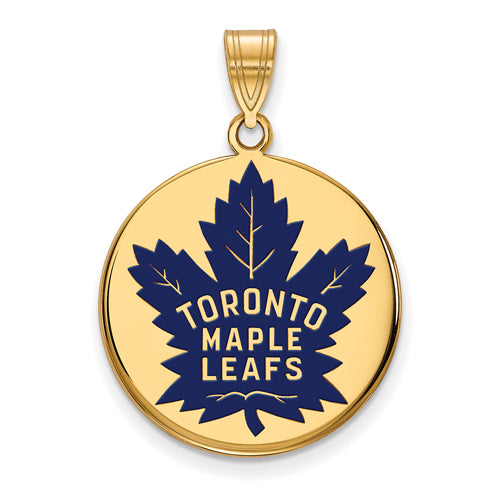 SS w/GP NHL Toronto Maple Leafs Lg Enl Disc Pendant