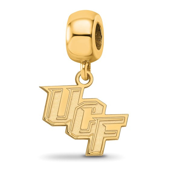 SS w/GP University of Central Florida U-C-F Small Dangle Bead Charm