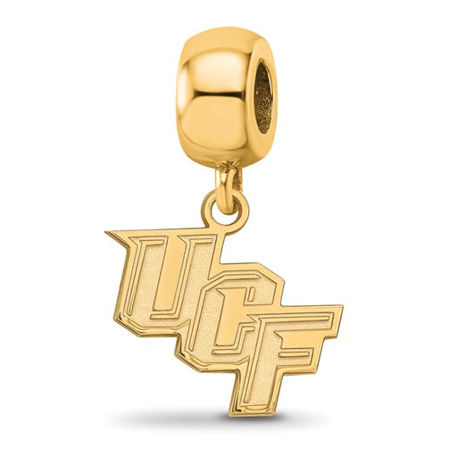 SS w/GP University of Central Florida U-C-F Small Dangle Bead Charm