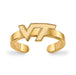 SS w/GP Virginia Tech VT Logo Toe Ring