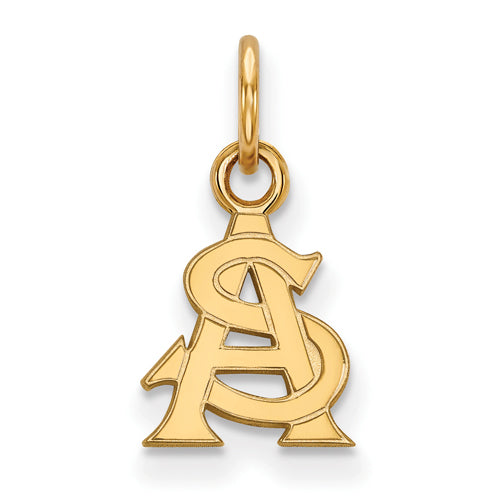 14ky Arizona State University XS Interlocking "AS" Pendant